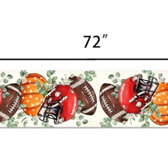 Holiday Fall Football Table Runner NEW - Picture 3 of 3